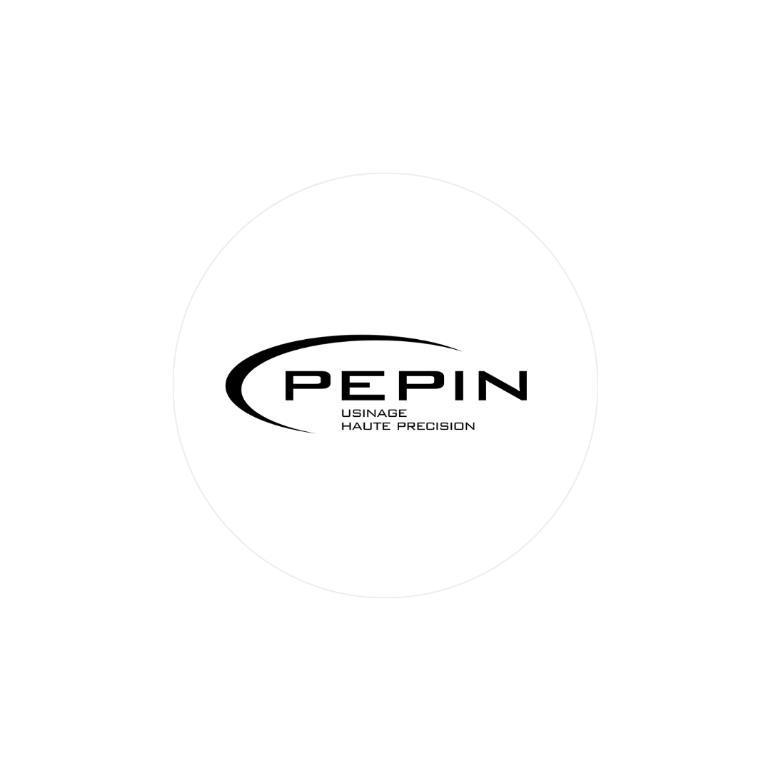 Logo officiel de PEPIN SAS Logo de la boulangerie D'ICI, avec typographie élégante et une illustration d'épi de blé stylisé dans la lettre "D".