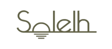 Logo du restaurant Solelh, avec une typographie élégante où le "o" stylisé rappelle un soleil.